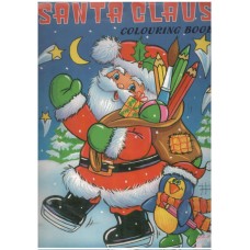 Giant santa claus coloruing book