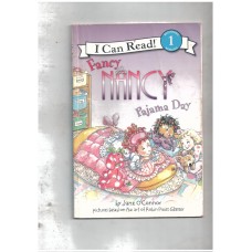 I can read: FANCY NANCY PAJAMA DAY